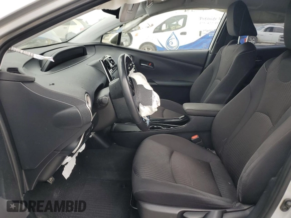 2021 Toyota Prius LE with VIN JTDKAMFP5M3192991, listed as a Copart auction lot 56768095 with 77,515 mi miles and Salvage title. Bid and sale history available at DreamBid. Image 7.