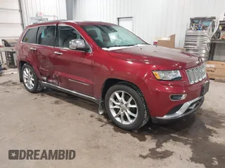 2015 Jeep Grand Cherokee Summit with VIN 1C4RJFJG9FC878469, listed as a IAAI auction lot 41538572 with 117,162 mi miles. Bid and sale history available at carsss.com. Image 1.
