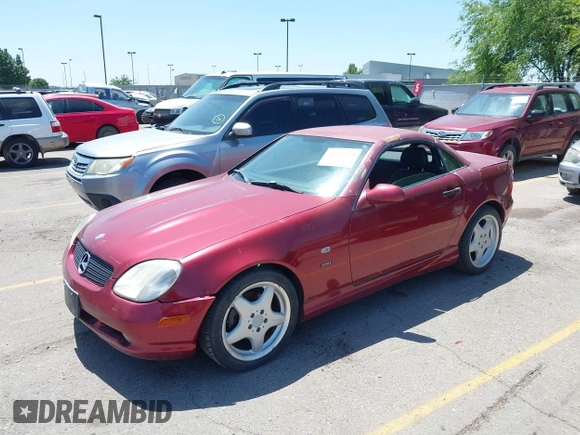 1999 Mercedes-Benz SLK 230/320 with VIN WDBKK47F0XF119354, listed as a IAAI auction lot 42489869 with 115,201 mi miles and . Bid and sale history available at DreamBid. Image 2.