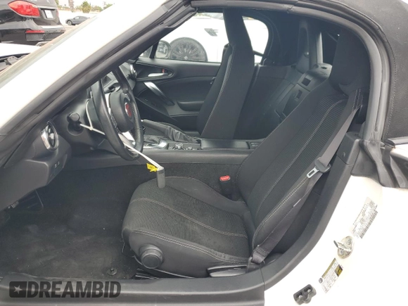 2017 FIAT 124 Spider Classica with VIN JC1NFAEKXH0126511, listed as a Copart auction lot 59601185 with Not provided miles and Salvage title. Bid and sale history available at DreamBid. Image 7.