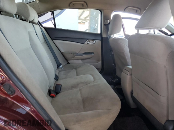 2013 Honda Civic LX with VIN 19XFB2F5XDE289467, listed as a Copart auction lot 54397985 with 201,369 mi miles and Salvage Title. Bid and sale history available at DreamBid. Image 10.