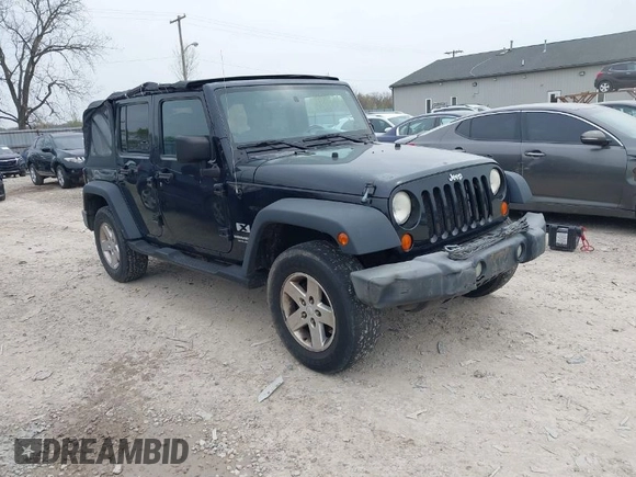 2007 Jeep Wrangler Unlimited X with VIN 1J4GA39177L153387, listed as a IAAI auction lot 42021211 with 207,965 mi miles and . Bid and sale history available at DreamBid. Image 1.