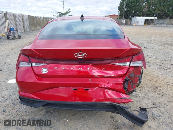 2022 Hyundai Elantra SE with VIN 5NPLL4AGXNH072597, listed as a IAAI auction lot 42040815 with 24,582 mi miles and . Bid and sale history available at DreamBid. Image 16.