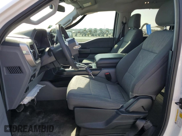 2021 Ford F-150 XL with VIN 1FTFW1CD3MFA73346, listed as a Copart auction lot 53357055 with 46,000 mi miles and Salvage title. Bid and sale history available at DreamBid. Image 7.