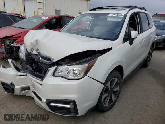2017 Subaru Forester Premium with VIN JF2SJAGC7HH807996, listed as a Copart auction lot 48119313 with 62,479 mi miles. Bid and sale history available at carsss.com. Image 1.