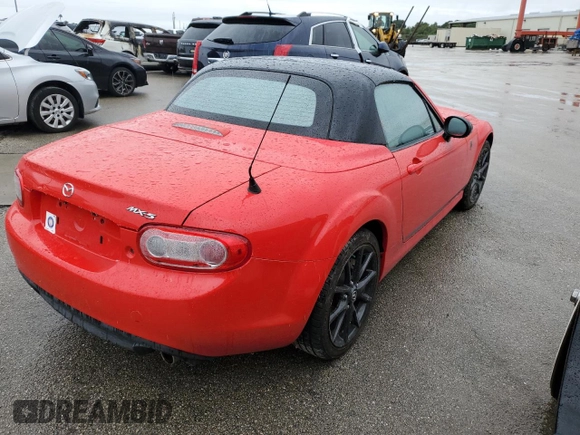 2014 Mazda MX-5 Miata Club with VIN JM1NC2MF7E0235798, listed as a Copart auction lot 73833874 with Not provided miles and Non repairable. Bid and sale history available at DreamBid. Image 3.