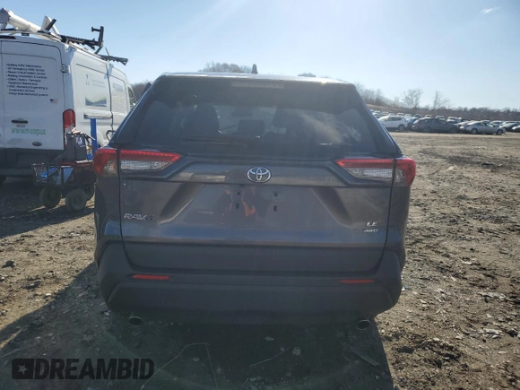 2022 Toyota RAV4 LE with VIN 2T3F1RFV8NW289839, listed as a Copart auction lot 47066075 with 54,189 mi miles and Non Repairable. Bid and sale history available at carsss.com. Image 6.