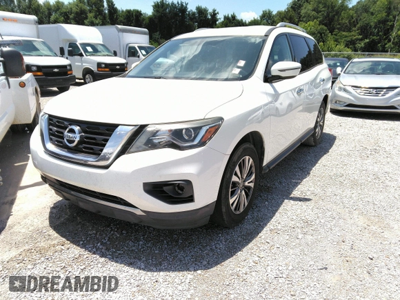 2017 Nissan Pathfinder SV with VIN 5N1DR2MN8HC665291, listed as a IAAI auction lot 42560354 with 190,336 mi miles and . Bid and sale history available at DreamBid. Image 17.