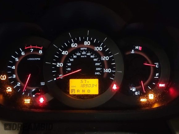 2010 Toyota RAV4 Limited with VIN JTMDK4DV3AD012064, listed as a IAAI auction lot 42506983 with 189,034 mi miles and . Bid and sale history available at DreamBid. Image 7.