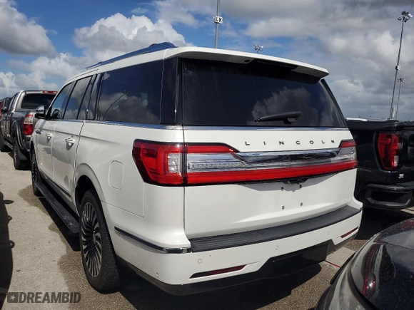 2020 Lincoln Navigator L Black Label with VIN 5LMJJ3TT4LEL21595, listed as a Copart auction lot 73951494 with 0 mi miles and Salvage Title. Bid and sale history available at carsss.com. Image 2.