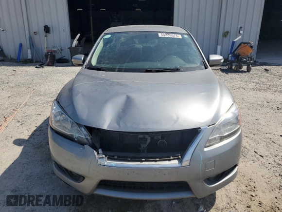 2013 Nissan Sentra SL with VIN 3N1AB7APXDL743750, listed as a Copart auction lot 54236575 with 159,937 mi miles and Salvage Title. Bid and sale history available at DreamBid. Image 5.