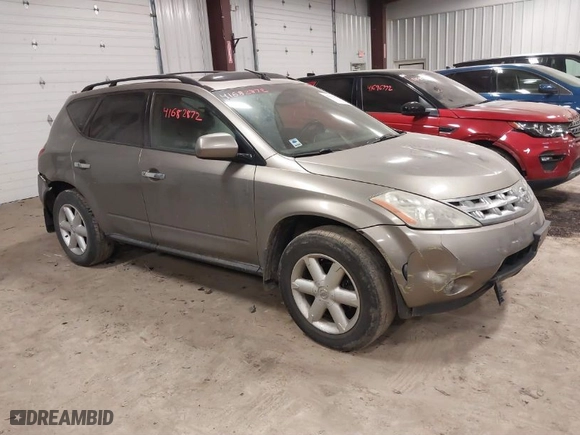2004 Nissan Murano SL with VIN JN8AZ08T74W217285, listed as a IAAI auction lot 41682872 with 134,068 mi miles. Bid and sale history available at carsss.com. Image 1.