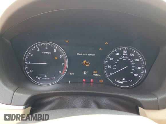 2017 Genesis G80 3.8L with VIN KMHGN4JE1HU211502, listed as a Copart auction lot 64684094 with 70,682 mi miles and Salvage Title. Bid and sale history available at carsss.com. Image 9.
