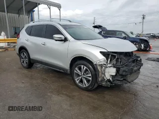 2019 Nissan Rogue SV with VIN 5N1AT2MT5KC765696, listed as a Copart auction lot 54714575 with 155,946 mi miles and Salvage Title. Bid and sale history available at DreamBid. Image 4.