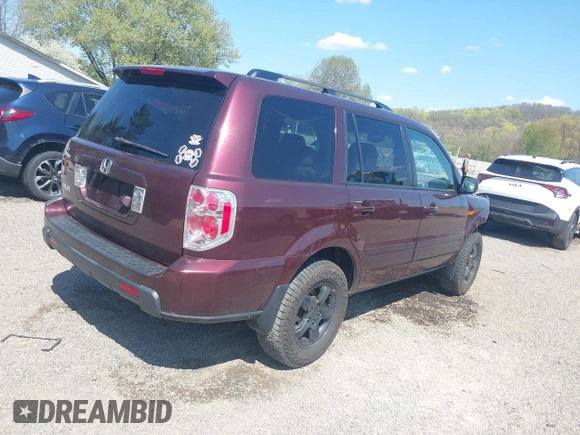 2008 Honda Pilot EX-L with VIN 5FNYF28748B010316, listed as a IAAI auction lot 42093577 with 160,714 mi miles and . Bid and sale history available at carsss.com. Image 4.