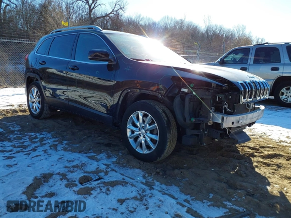 2017 Jeep Cherokee Limited with VIN 1C4PJMDS2HW636670, listed as a IAAI auction lot 41334870 with 122,973 mi miles. Bid and sale history available at carsss.com. Image 1.