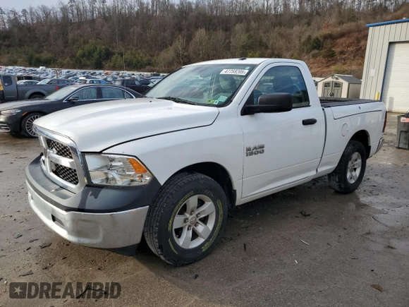 2018 Ram 1500 Tradesman with VIN 3C6JR6AGXJG194727, listed as a Copart auction lot 47759205 with 93,618 mi miles and Salvage title. Bid and sale history available at DreamBid. Image 1.