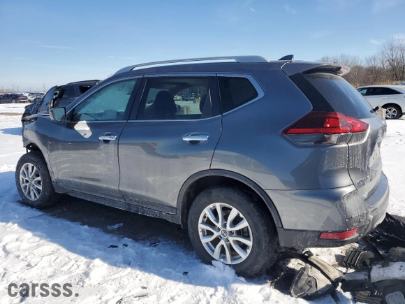 2019 Nissan Rogue SV with VIN 5N1AT2MV6KC732014, listed as a Copart auction lot 45335095 with 21,051 mi miles and Salvage Title. Bid and sale history available at carsss.com. Image 2.