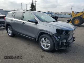 2018 GMC Terrain SLE with VIN 3GKALMEV9JL218342, listed as a Copart auction lot 52577485 with 74,361 mi miles and Salvage Title. Bid and sale history available at carsss.com. Image 4.