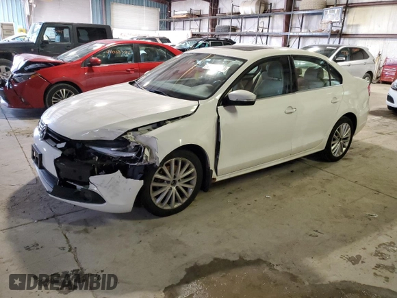 2012 Volkswagen Jetta SEL with VIN 3VWLP7AJ9CM314236, listed as a Copart auction lot 43470145 with 134,705 mi miles and Salvage title. Bid and sale history available at DreamBid. Image 1.