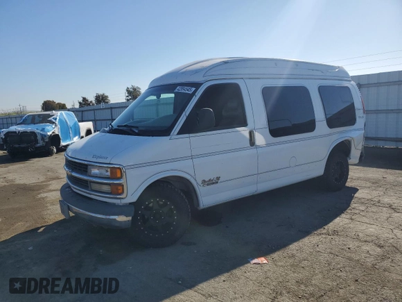 2000 Chevrolet Express Cargo Van w/YF7 with VIN 1GBFG15R6Y1167685, listed as a Copart auction lot 42994545 with 168,323 mi miles and Salvage Title. Bid and sale history available at carsss.com. Image 1.