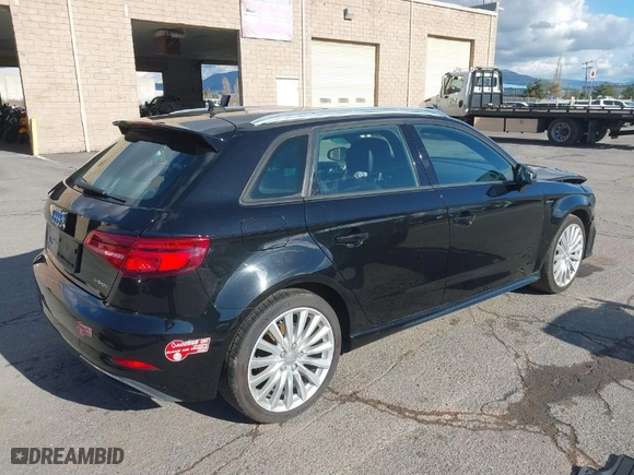 2017 Audi A3 Sportback e-tron Premium with VIN WAUUPBFF6HA080315, listed as a IAAI auction lot 41539464 with 80,295 mi miles. Bid and sale history available at carsss.com. Image 4.