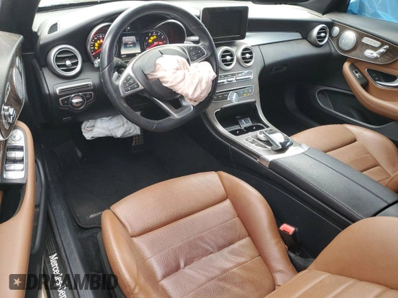 2018 Mercedes-Benz C 300 with VIN WDDWK4JBXJF608978, listed as a Copart auction lot 43220425 with 67,144 mi miles and Salvage title. Bid and sale history available at DreamBid. Image 8.