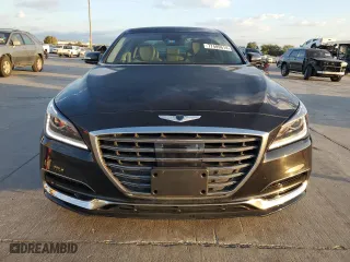 2018 Genesis G80 3.8L with VIN KMHGN4JE7JU270592, listed as a Copart auction lot 77489614 with 42,791 mi miles and Salvage Title. Bid and sale history available at carsss.com. Image 5.