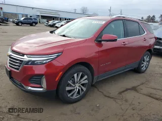 2022 Chevrolet Equinox Premier z VIN 3GNAXXEV3NS106575, wystawiony jako Copart lot #47124345 z przebiegiem 44 737 mil mil oraz Szkoda całkowita • Salvage title. Historia ofert i sprzedaży dostępna na DreamBid. Obrazek 1.