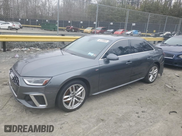 2020 Audi A4 Premium with VIN WAUDNAF48LN014719, listed as a Copart auction lot 43720865 with Not provided miles and Salvage title. Bid and sale history available at DreamBid. Image 1.