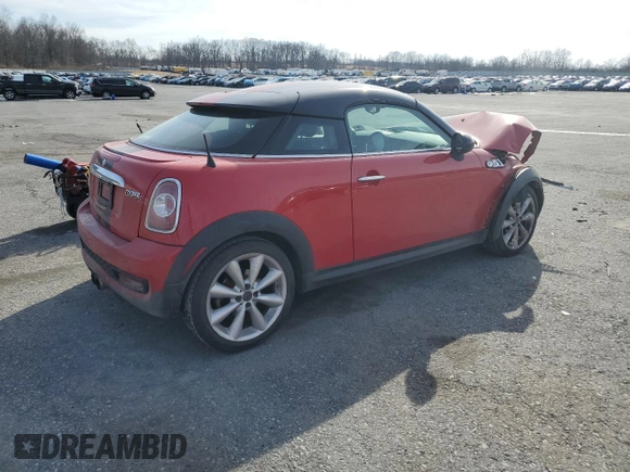2012 MINI Coupe S z VIN WMWSX3C54CT465636, wystawiony jako Copart lot #46641355 z przebiegiem 144 611 mil mil oraz Szkoda całkowita • Salvage title. Historia ofert i sprzedaży dostępna na DreamBid. Obrazek 3.