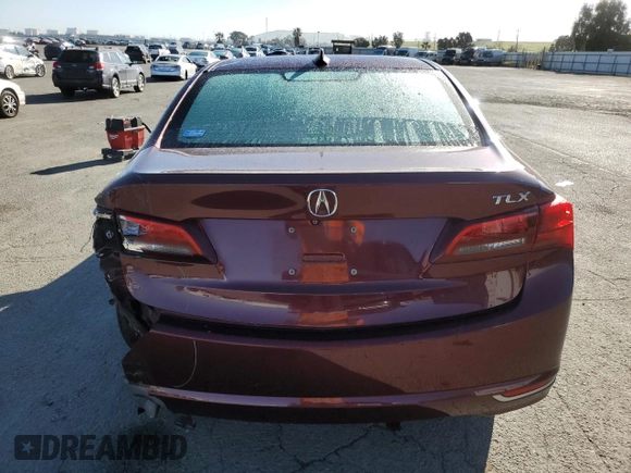 2016 Acura TLX with VIN 19UUB1F33GA000969, listed as a Copart auction lot 48366705 with 110,563 mi miles and Salvage Title. Bid and sale history available at carsss.com. Image 6.