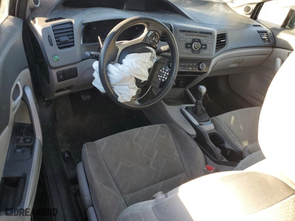 2012 Honda Civic Cpe LX with VIN 2HGFG3A53CH504917, listed as a Copart auction lot 81473644 with 137,794 mi miles and Salvage Title. Bid and sale history available at carsss.com. Image 8.