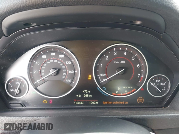 2015 BMW 3 Series 328i xDrive with VIN WBA3B3C57FJ985025, listed as a IAAI auction lot 42140398 with 134,643 mi miles and . Bid and sale history available at DreamBid. Image 7.