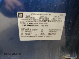 2010 Chevrolet Equinox 2LT z VIN 2CNFLPEY8A6206390, wystawiony jako Copart lot #58423715 z przebiegiem 182 050 mil mil oraz Czysty tytuł • Clean title. Historia ofert i sprzedaży dostępna na DreamBid. Obrazek 13.