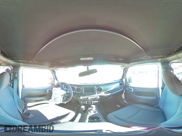 2022 Jeep Wrangler Unlimited Willys with VIN 1C4HJXDG6NW225690, listed as a Copart auction lot 80529704 with 49,310 mi miles and Salvage Title. Bid and sale history available at DreamBid. Image 12.