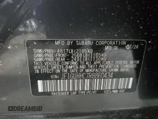 2024 Subaru Impreza RS with VIN JF1GUHHC7R8860434, listed as a Copart auction lot 41838645 with 3,350 mi miles and Salvage Title. Bid and sale history available at carsss.com. Image 12.