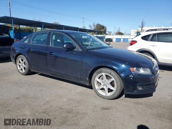 2009 Audi A4 2.0T Prem with VIN WAULF78K89N032251, listed as a Copart auction lot 46264375 with 156,987 mi miles and Salvage Title. Bid and sale history available at carsss.com. Image 4.