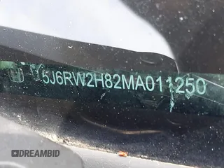 2021 Honda CR-V EX-L z VIN 5J6RW2H82MA011250, wystawiony jako IAAI lot #42120440 z przebiegiem 29 955 mil mil oraz . Historia ofert i sprzedaży dostępna na DreamBid. Obrazek 9.