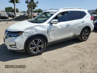 2017 Nissan Rogue SL with VIN 5N1AT2MT3HC751952, listed as a Copart auction lot 60842915 with 75,606 mi miles and Salvage title. Bid and sale history available at DreamBid. Image 1.