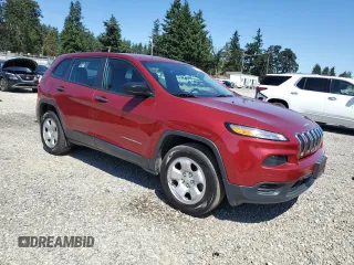 2017 Jeep Cherokee Sport with VIN 1C4PJMABXHD230619, listed as a Copart auction lot 64120275 with 101,327 mi miles and Salvage title. Bid and sale history available at DreamBid. Image 4.