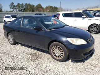 2005 Honda Civic EX with VIN 1HGEM21955L027043, listed as a Copart auction lot 48869745 with 214,072 mi miles and Salvage Title. Bid and sale history available at carsss.com. Image 4.