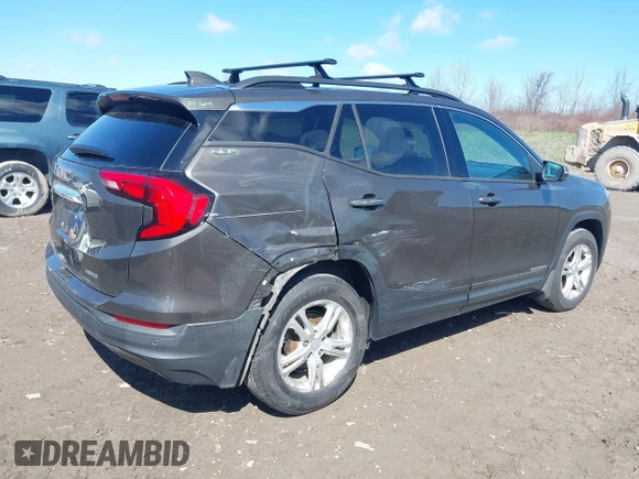 2019 GMC Terrain SLE with VIN 3GKALTEV5KL169314, listed as a IAAI auction lot 42054718 with 96,841 mi miles. Bid and sale history available at carsss.com. Image 4.