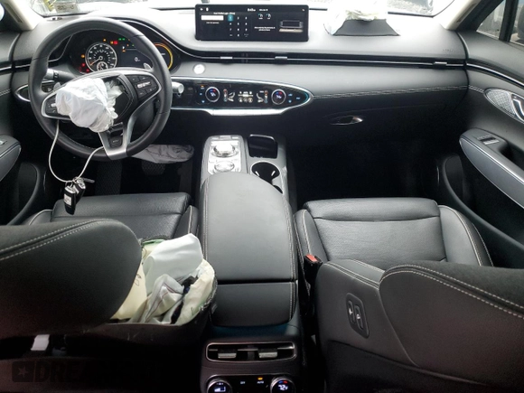 2023 Genesis GV70 Advanced with VIN 5NMMCET14PH000281, listed as a Copart auction lot 57876395 with 24,842 mi miles and Salvage title. Bid and sale history available at DreamBid. Image 8.