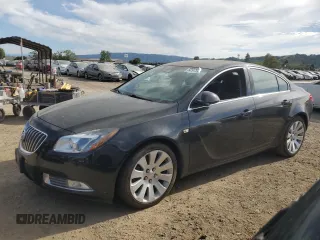 2011 Buick Regal CXL Turbo TO7 with VIN W04G15GV3B1055592, listed as a Copart auction lot 52975465 with 129,036 mi miles and Clean Title. Bid and sale history available at carsss.com. Image 1.