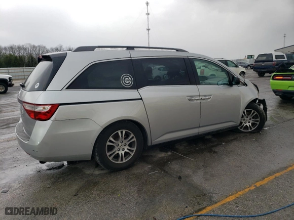 2011 Honda Odyssey EX-L with VIN 5FNRL5H62BB098148, listed as a Copart auction lot 50971955 with 257,103 mi miles and Salvage Title. Bid and sale history available at carsss.com. Image 3.