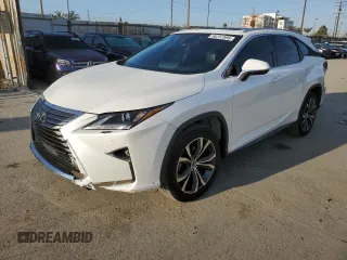 2018 Lexus RX with VIN JTJGZKCA0J2004007, listed as a Copart auction lot 50237595 with 104,630 mi miles and Salvage Title. Bid and sale history available at carsss.com. Image 1.