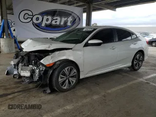 2018 Honda Civic EX-L with VIN JHMFC1F75JX014673, listed as a Copart auction lot 53403625 with 63,975 mi miles and Salvage Title. Bid and sale history available at DreamBid. Image 1.