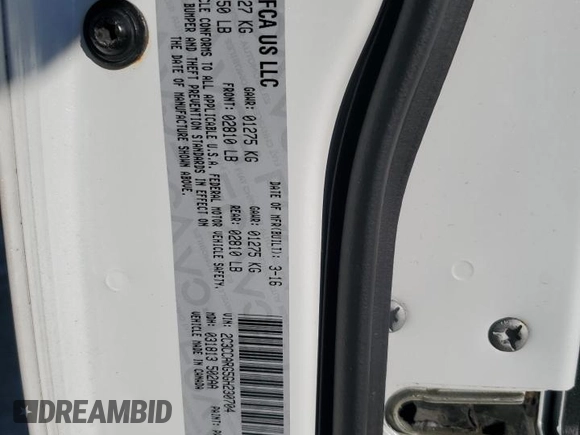 2016 Chrysler 300 Limited with VIN 2C3CCARG5GH230704, listed as a Copart auction lot 45487525 with 97,685 mi miles and Salvage Title. Bid and sale history available at DreamBid. Image 14.