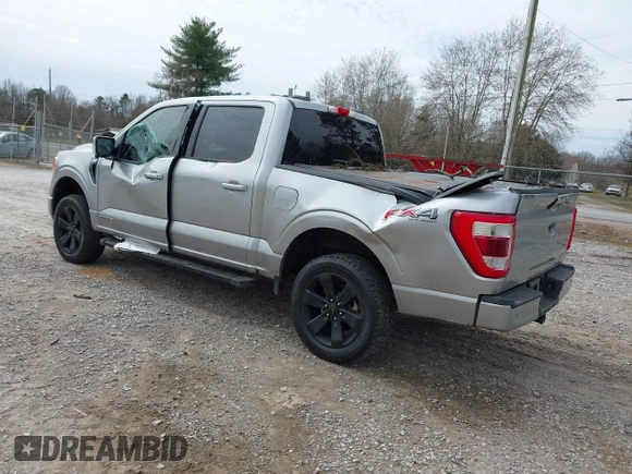 2021 Ford F-150 XL with VIN 1FTFW1ED4MFB51064, listed as a IAAI auction lot 41747593 with 35,842 mi miles. Bid and sale history available at carsss.com. Image 3.